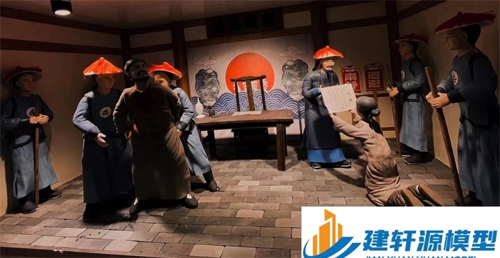 凤台陈规除恶绅微缩场景