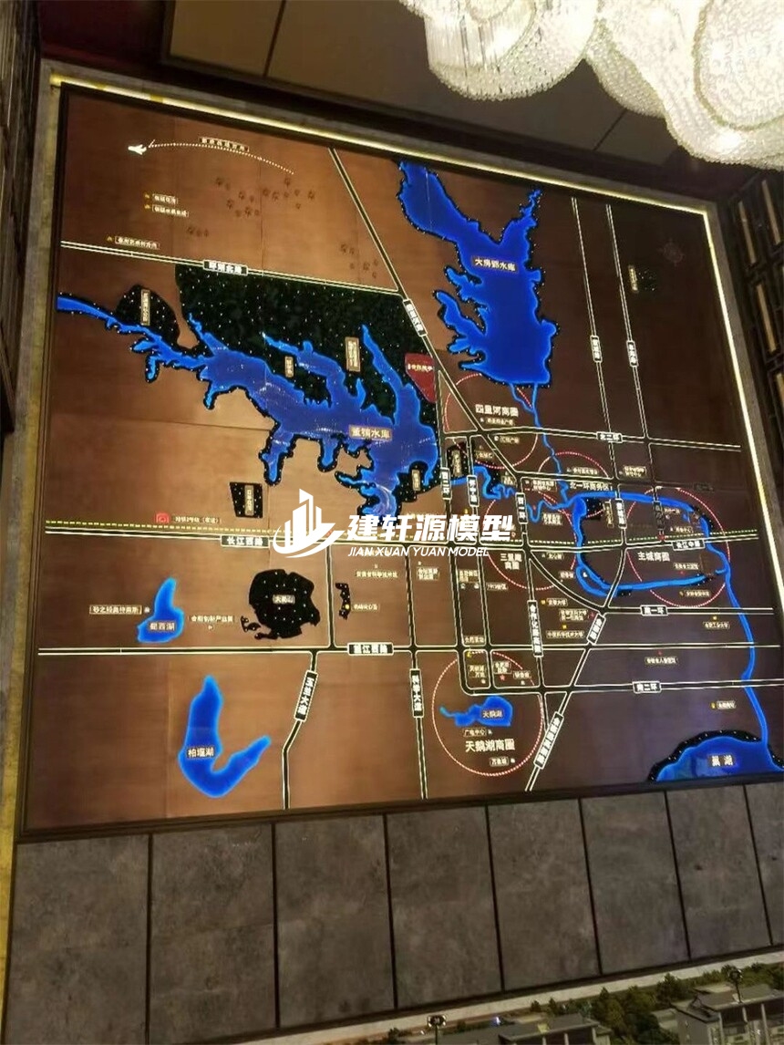 凤台区域壁挂模型制作