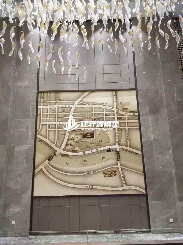 凤台木质壁挂模型